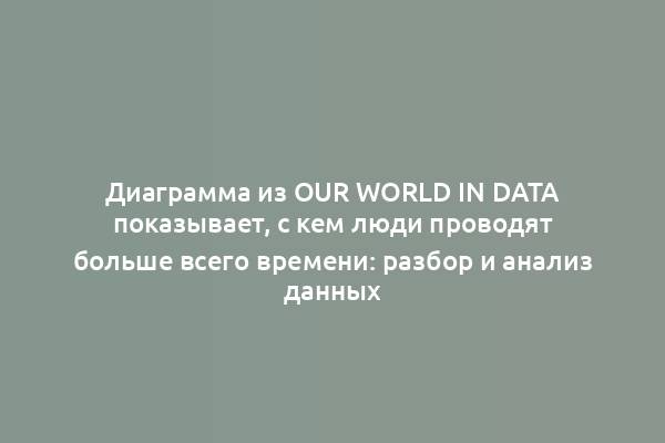 Диаграмма из Our World in Data показывает, с кем люди проводят больше всего времени: разбор и анализ данных