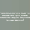 Договоритесь с мозгом на языке тела: 4 способа снять стресс, снизить тревожность и поднять настроение с помощью движений