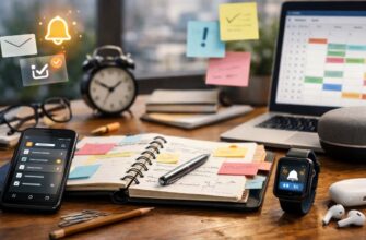 Стол с инструментами для планирования